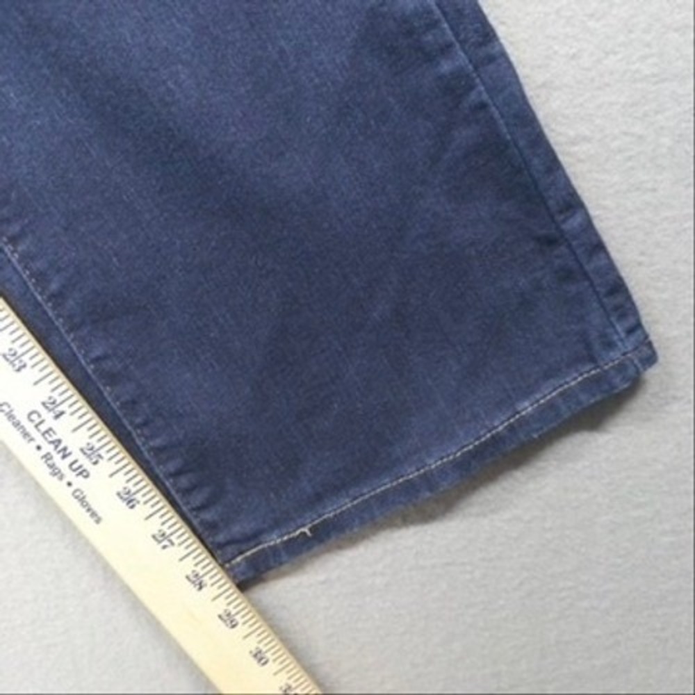 Signature Levi Strauss Bootcut Jeans Womens 16 Dark Wash Mid Rise Stretch Casual - Picture 9 of 14